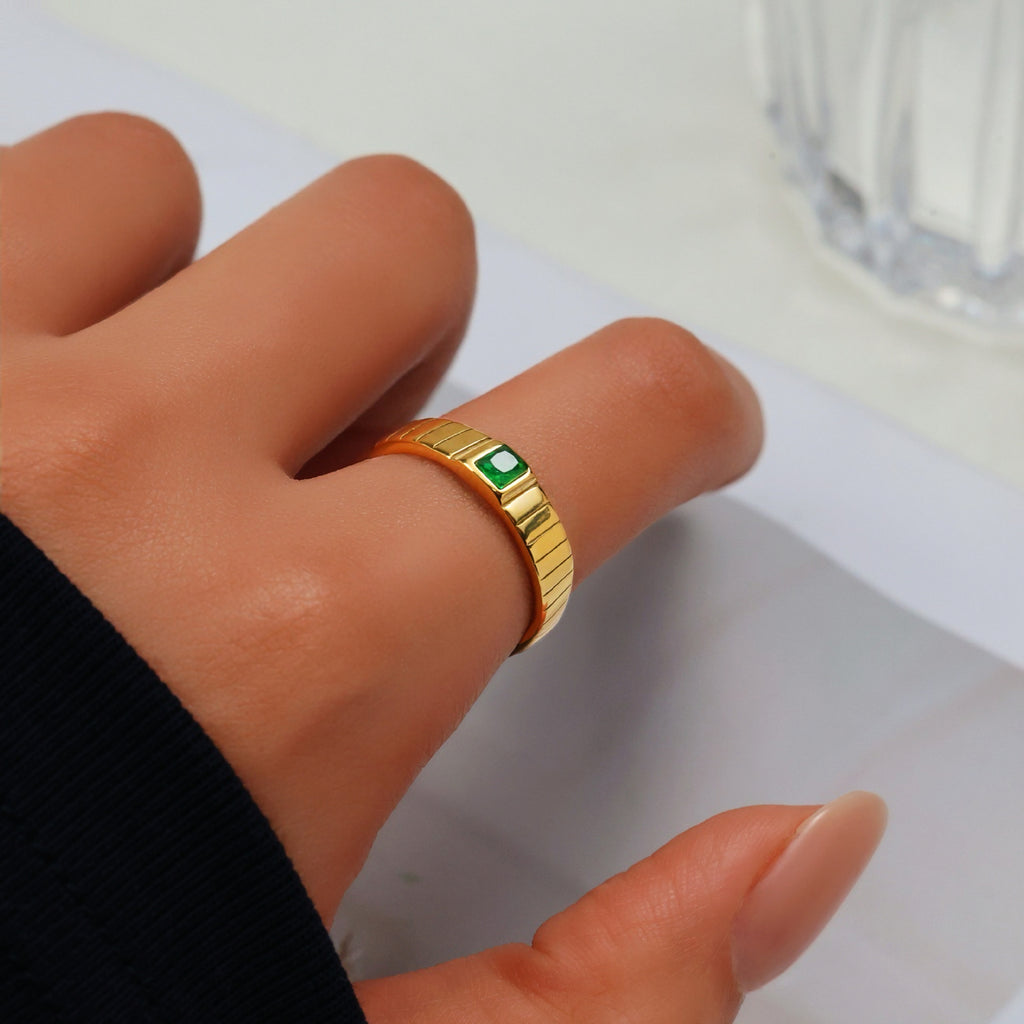 Retro Niche Versatile Unisex Titanium Steel Ring