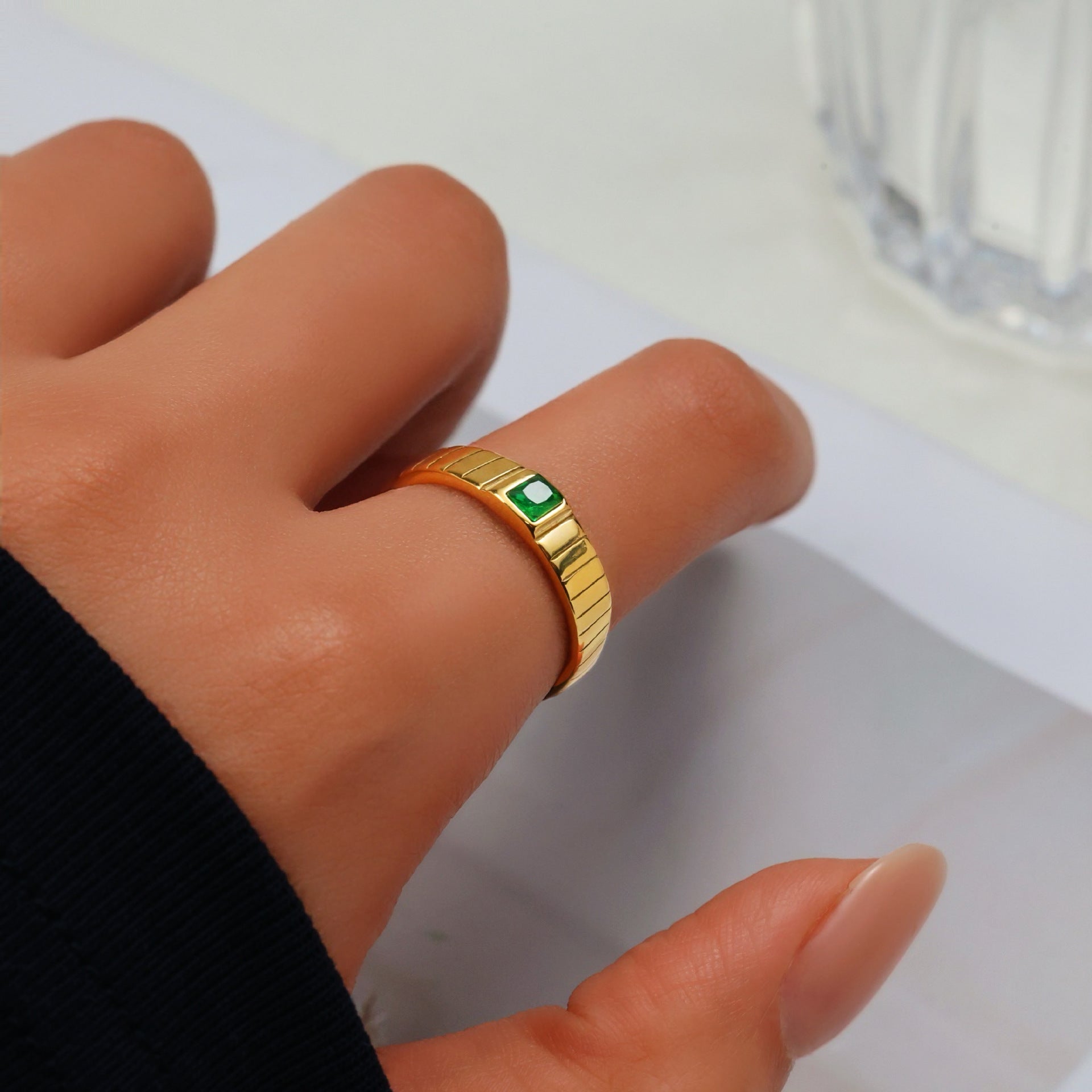 Retro Niche Versatile Unisex Titanium Steel Ring