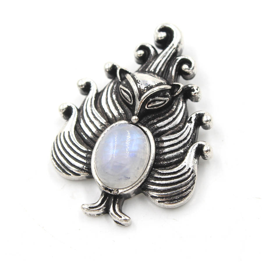 Nine-Tailed Fox Natural Crystal Pendant