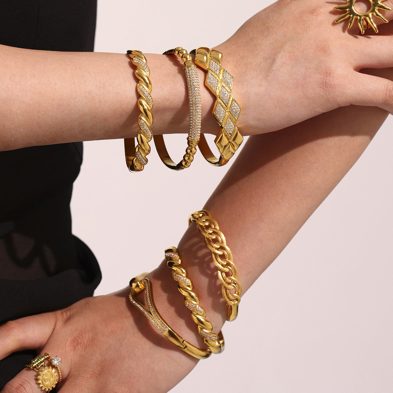 High-end Stainless Steel Zircon Bracelet