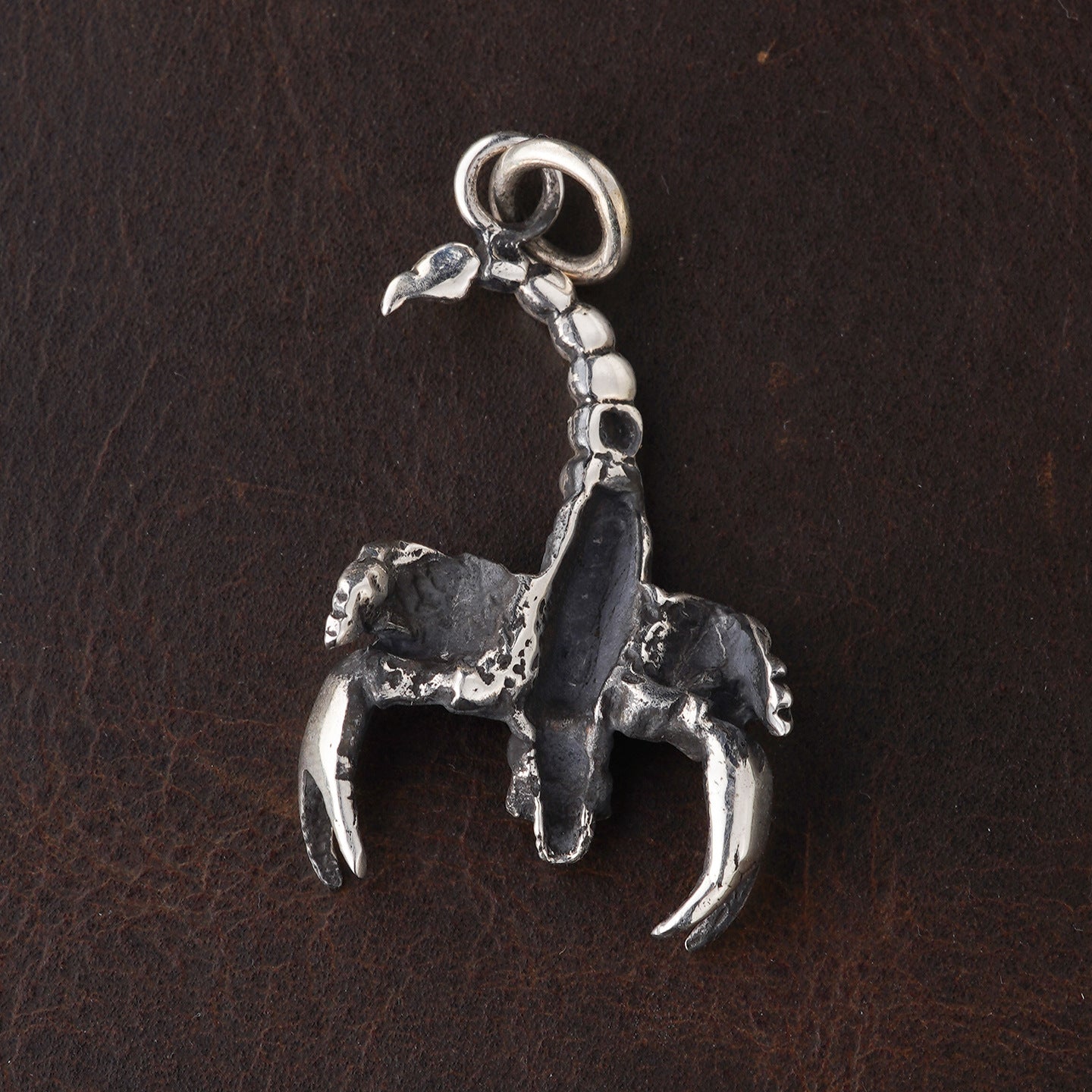 Skeleton Scorpion Pendant S925 Sterling Silver Handmade Vintage