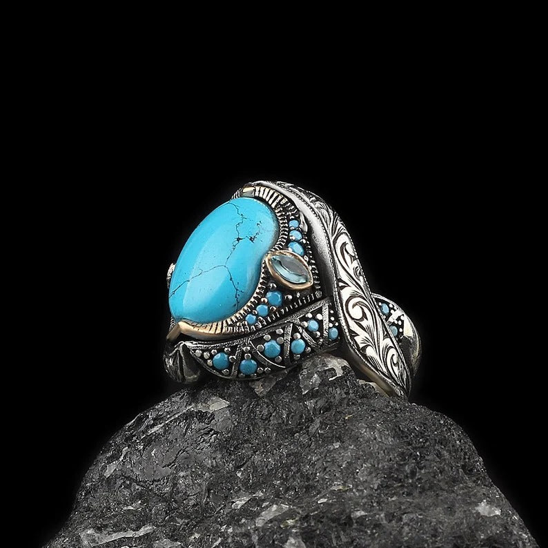 Retro Personalized Creative Ethnic-Style Couple Rings