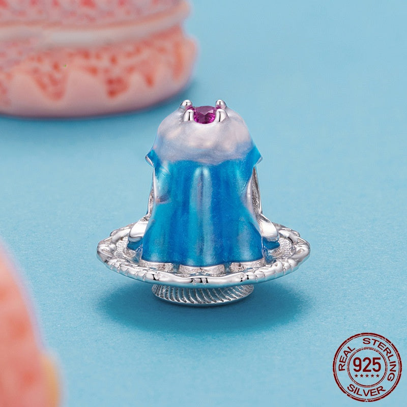 S925 Sterling Silver Dripping Pudding Bracelet String Beads DIY Bead
