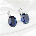 Affordable Luxury Niche Colored Gemstone Stud Earrings