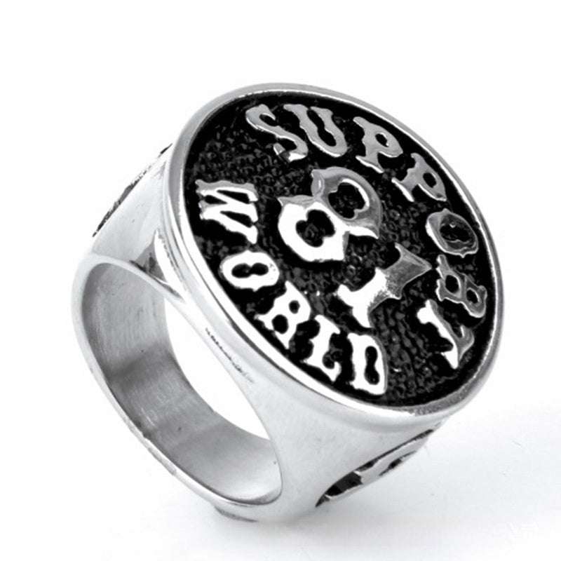 European And American Men's Alloy Rings