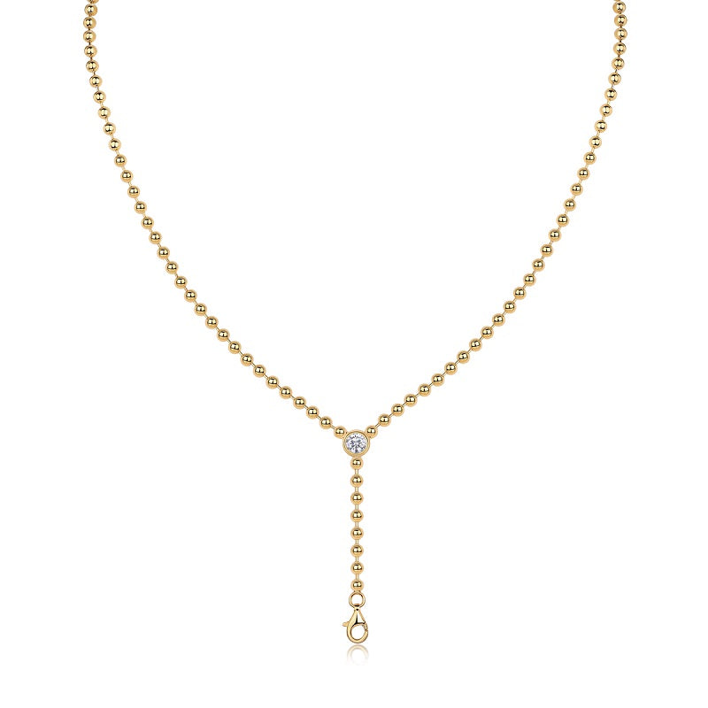 Time Interlaced - A Fashionable And Trendy Necklace Pendant Set With Top-quality Moissanite S925 Silver And Gold Plating Can Be Tested With A Diamond Pen