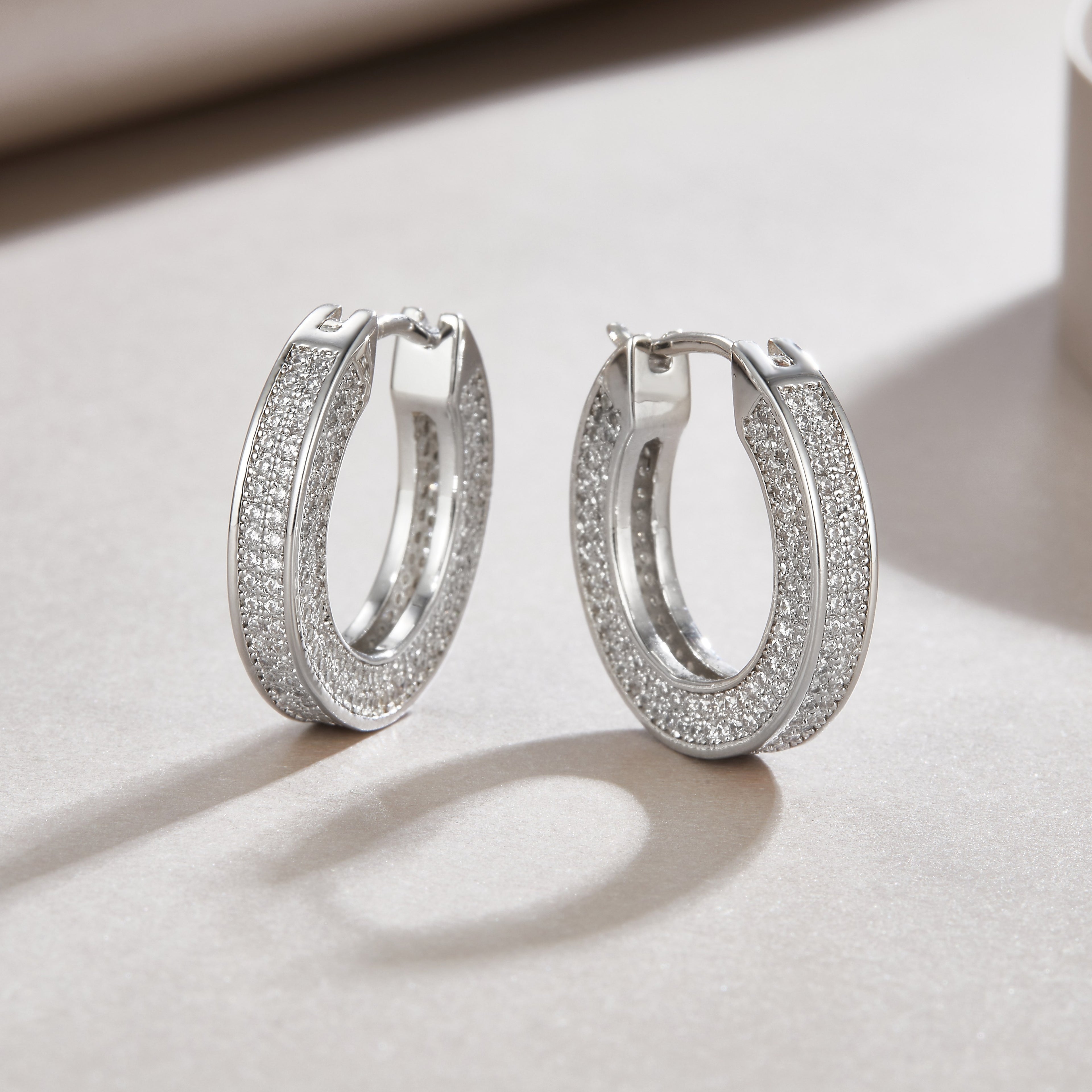 Silent Stars - Earrings Set With Top-quality Moissanite S925, Silver And Platinum-plated Stud Earrings, A Fashionable And Trendy Accessory That Can Be Tested With A Diamond Pen