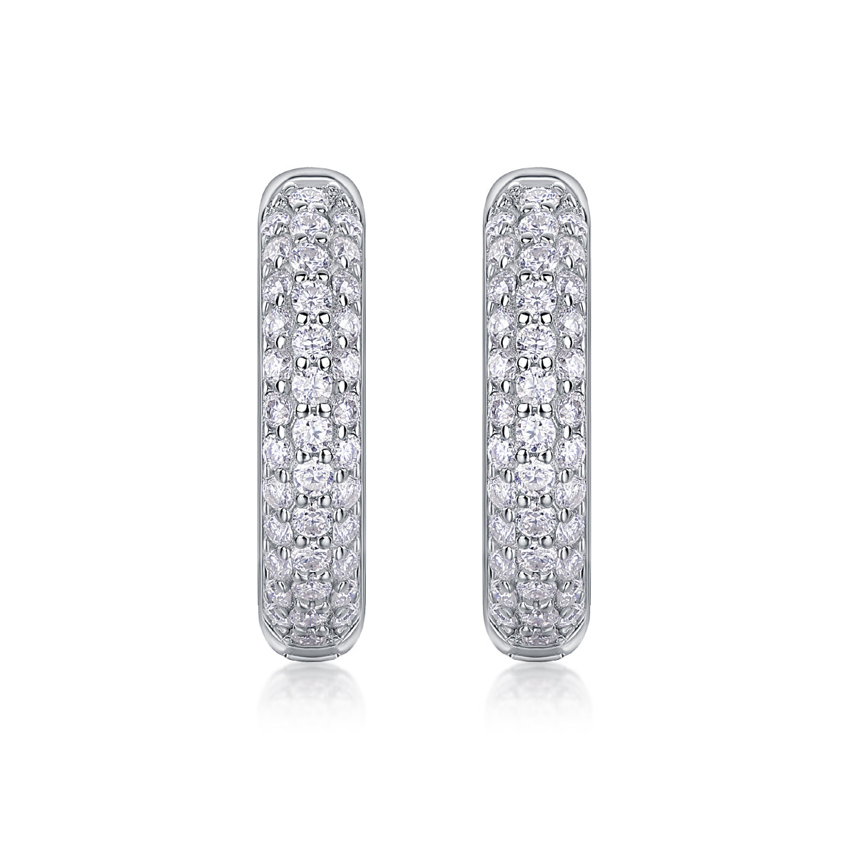 Corner Starlight - Premium Moissanite Luxury Fashion Light Luxury Jewelry Silver Stud Earrings S925 Silver Plated Platinum