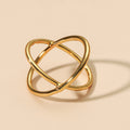 Fashionable Niche-design Sterling Silver Cross Ring