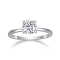 S925 Sterling Silver Moissanite Four-Prong