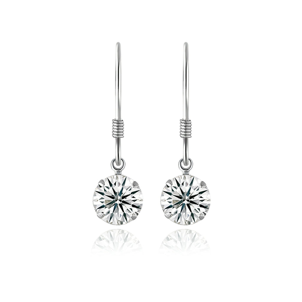 Top-quality Moissanite Luxury And Fashionable Light Luxury Jewelry Silver Stud Earrings S925 Silver Plated Platinum