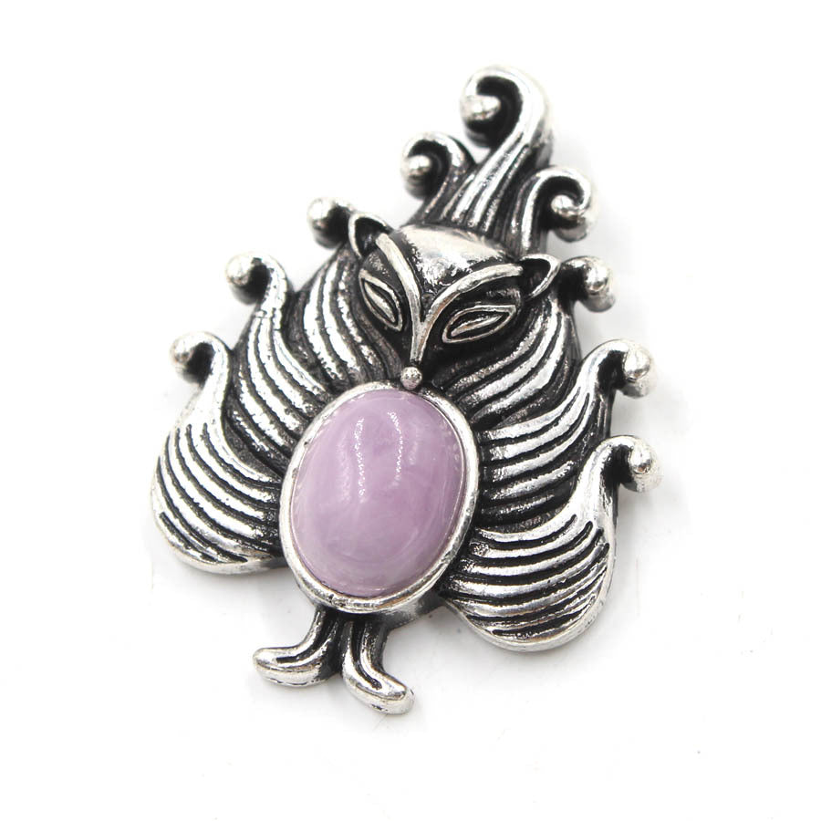 Nine-Tailed Fox Natural Crystal Pendant