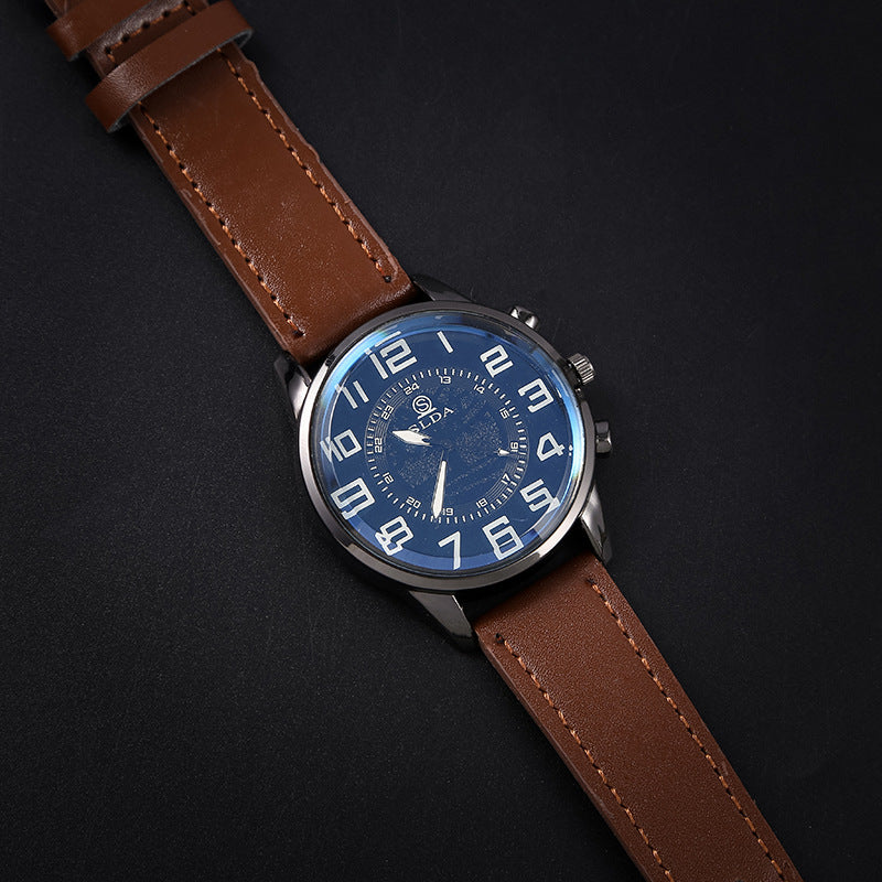 Belt Men's Digital Dial Quartz Watch