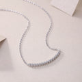 The Floating World - A Fashionable And Trendy Necklace Pendant Set With Top-quality Moissanite S925 In Silver And Platinum Plating Can Be Tested With A Diamond Pen