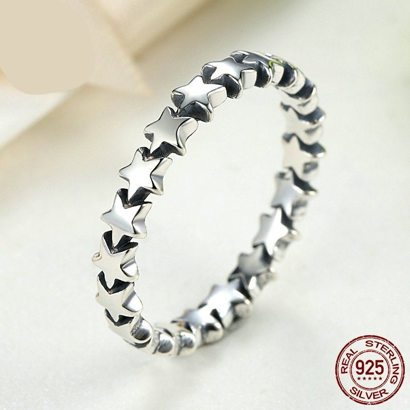 S925 Starry Sky Ring For Women