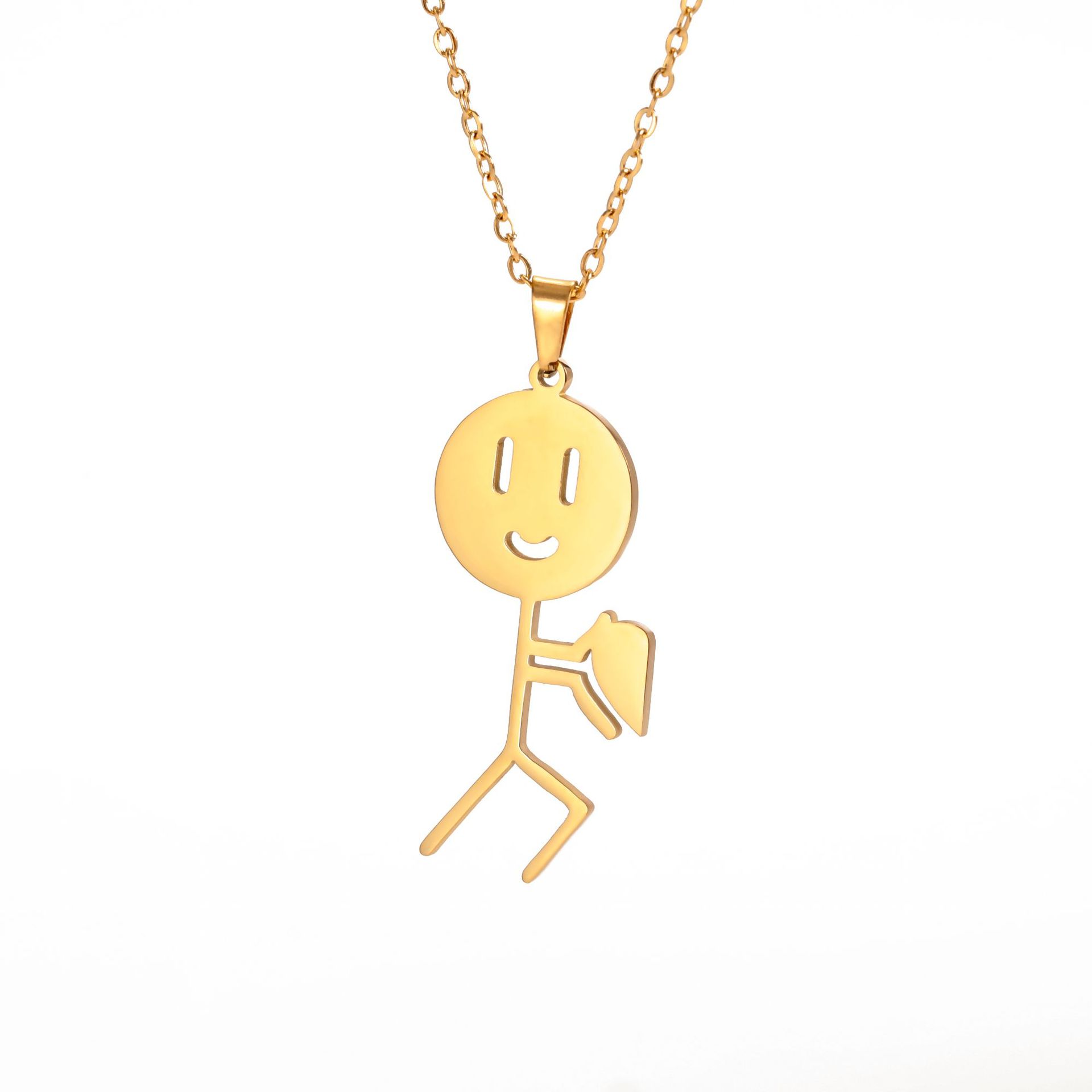 Stylish Womens Pendant Stainless Steel Necklace