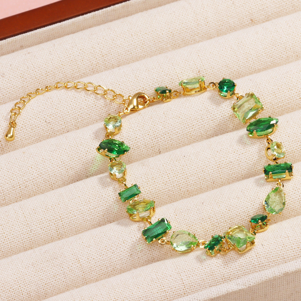 Stylish Zircon Color Bracelet In The Instagram Style