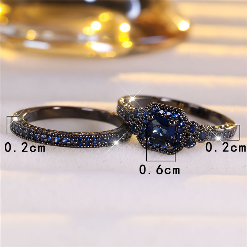 Black Gold Colored Womens Wedding Ring