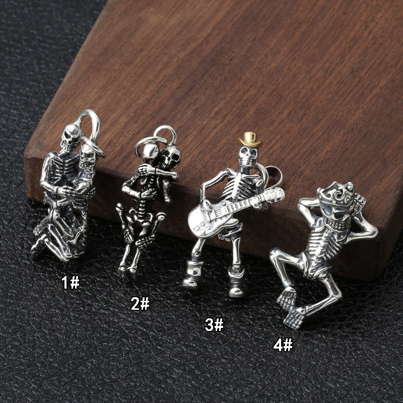 Personality Retro Skull Rock Punk Men And Women Pendant