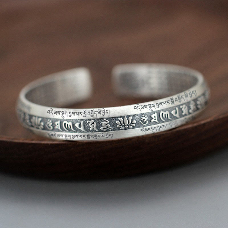 Black-core Pure Silver Bracelet With Thai Silver Plating
