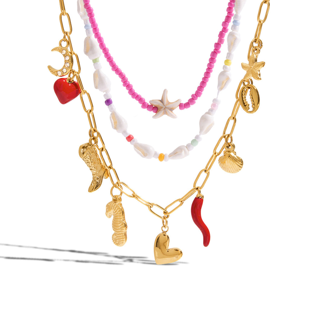 Animal Starfish Bohemian High-End Layered Necklace