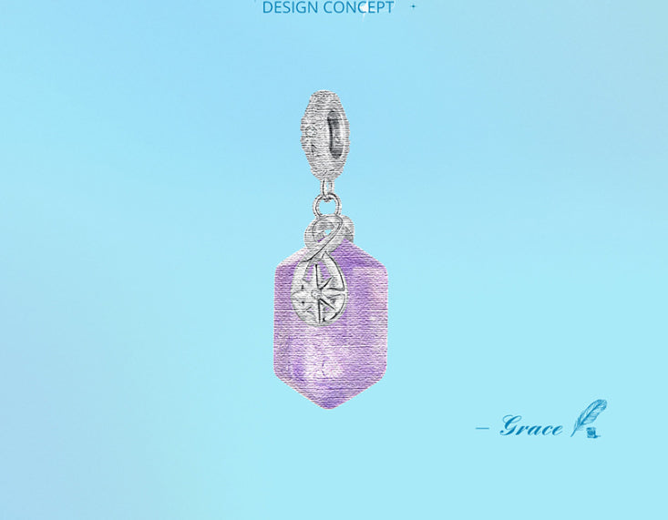 New Energy Amethyst Pendant Charm Elegant