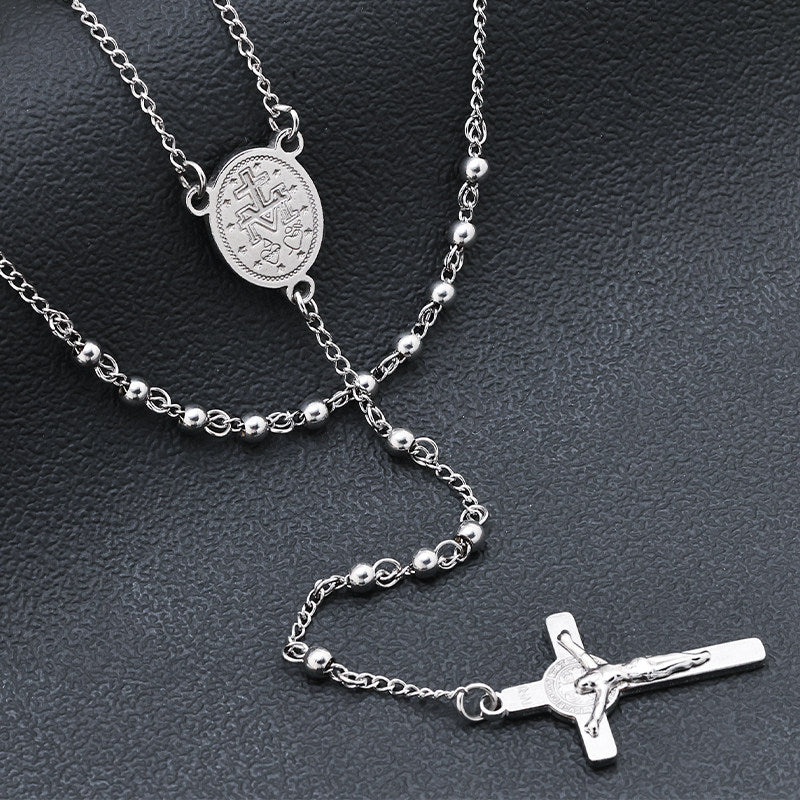 Cross Necklace Vintage And Personalized Collarbone Chain Sweater Chain Made Of Titanium Steel That Wont Fade