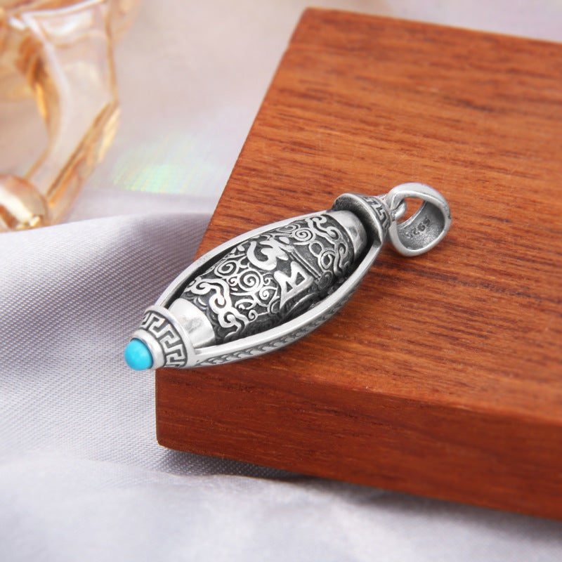 Sterling Silver Six-character Truth Pendant