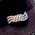 Cao Shi Ma Hua Knitted Light-Luxury Ring For Women