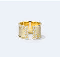 French-style High-end Micro-pave Open Ring For Women