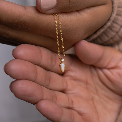 14k Gold-plated Copper Waterdrop Necklace