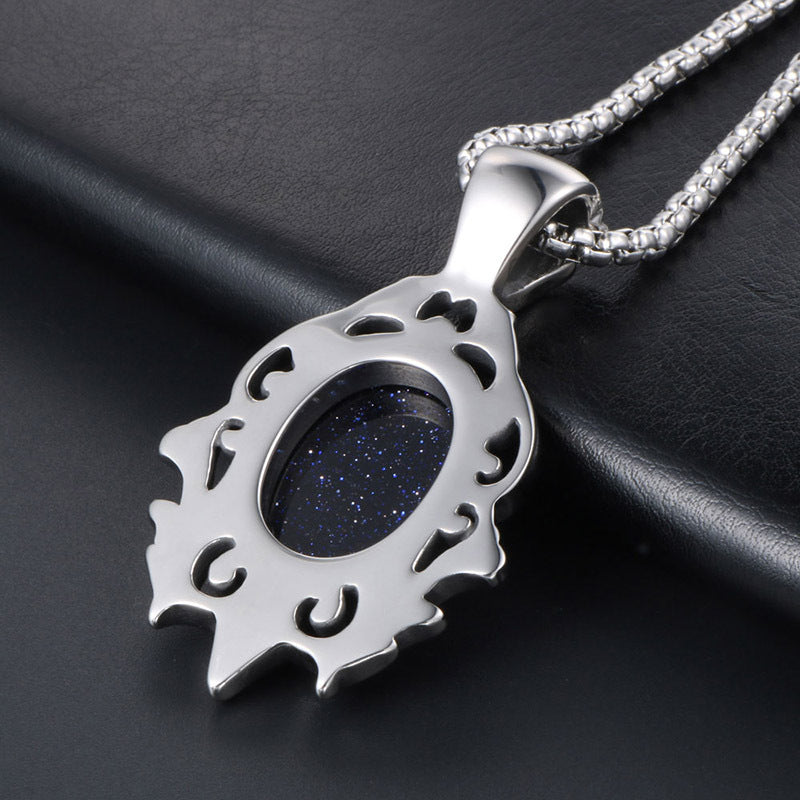 Traditional Chinese-style Retro Fashion Teardrop Necklace Pendant