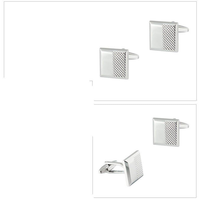 Metal Cufflinks Men's Simple French Shirt Cuff Button