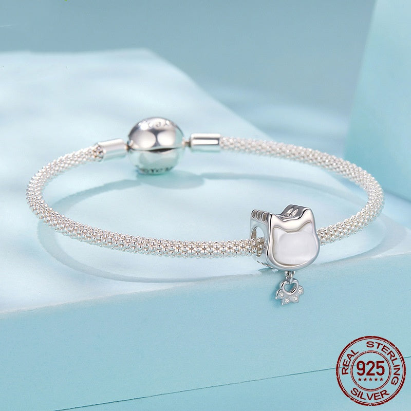 Diy Beaded Jewelry Accessories S925 Sterling Silver Beads