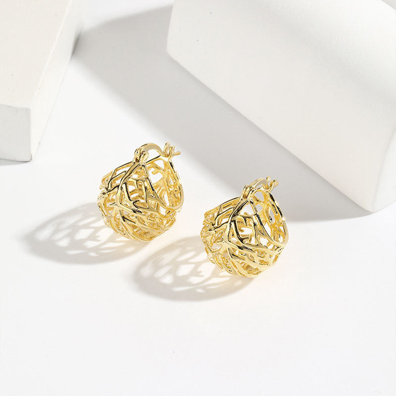 Vintage High-end Gold Earrings For Women