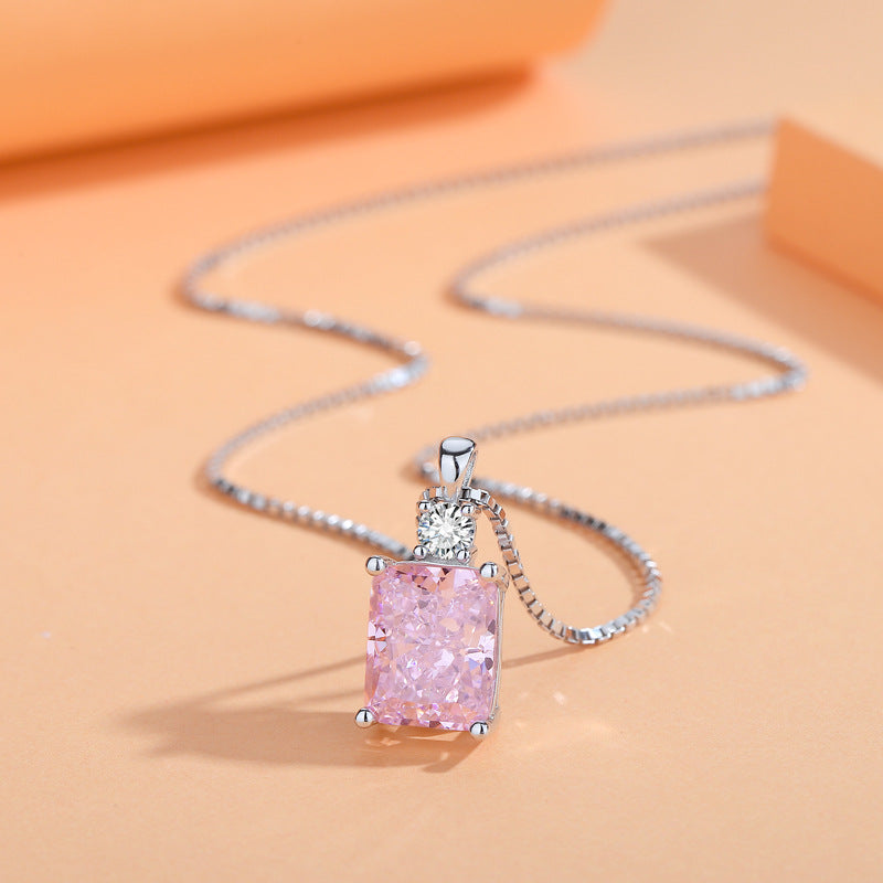 S925 Sterling Silver Perfume Bottle Necklace For Women