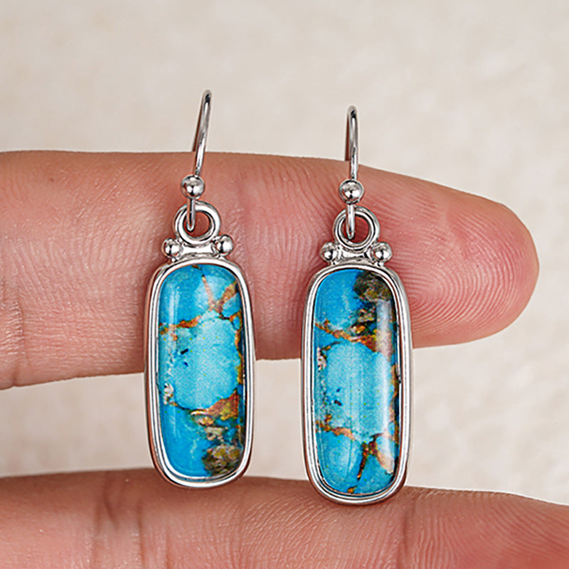 Ethnic-style Marble-look Earrings For Women