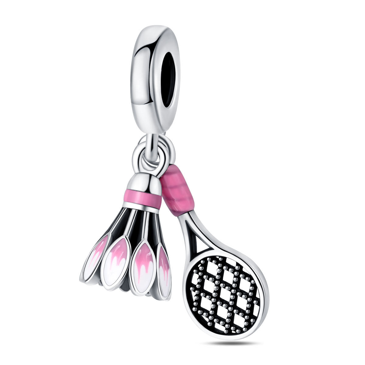 925 Silver Plated Copper Charm Beads For Sports Fitness And Soccer DIY Jewelry Accessories For Bracelets