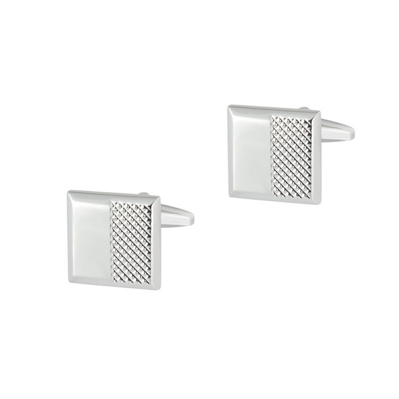 Metal Cufflinks Men's Simple French Shirt Cuff Button