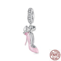 High Heels S925 Sterling Silver Pendant Diy Bracelet String Beads