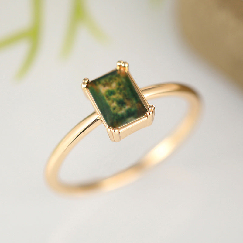 Womens Ring Elegant Imitation-Gold Jewelry