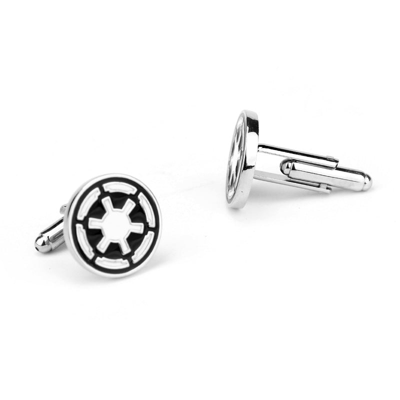 Round Cufflinks Copper Material French Shirt Cufflinks