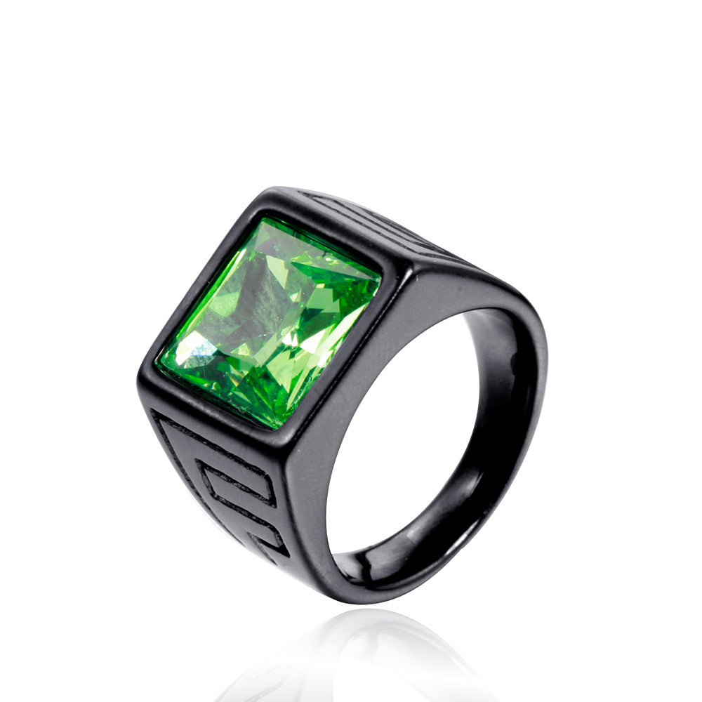 Retro Trendy Men Stainless Steel Ring