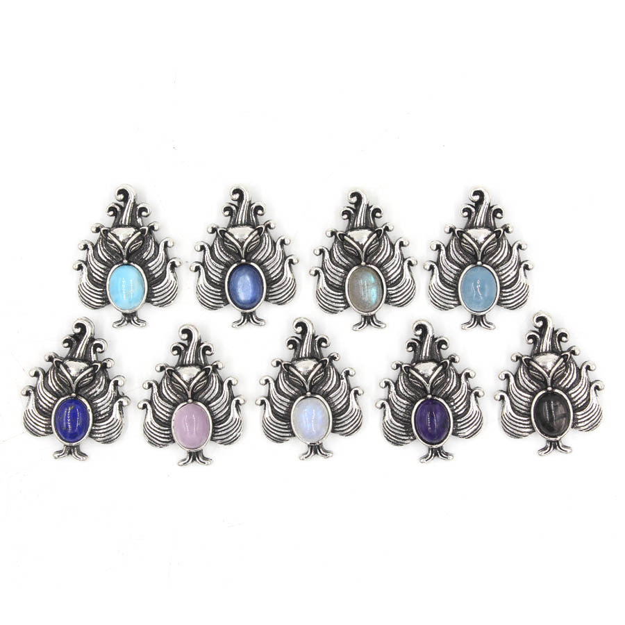 Nine-Tailed Fox Natural Crystal Pendant