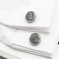 Men's French Flower Cufflinks Hollow Pattern