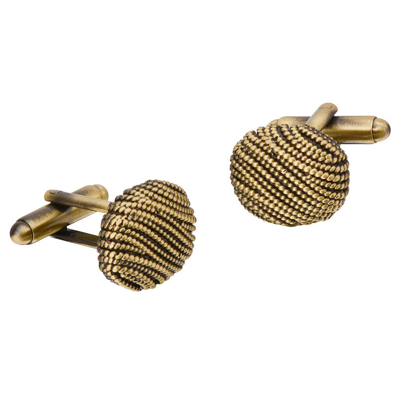 Metal French Shirt Cuffs Nailed Green Bronze Twist