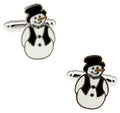 Korean Style Black Vest Snowman Cufflinks