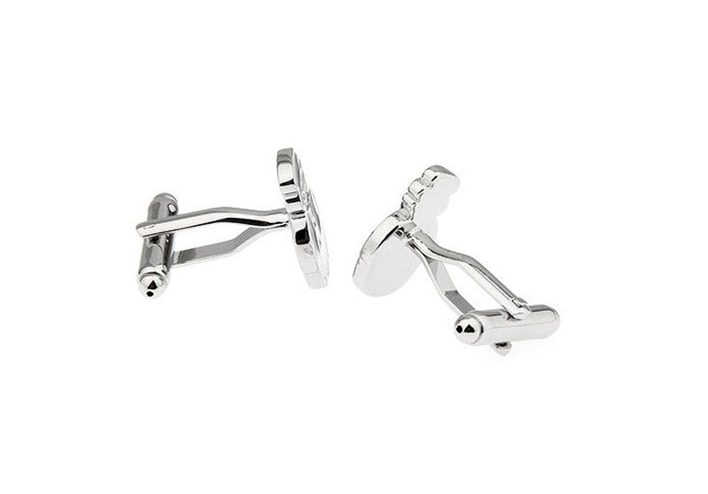 Korean Style Black Vest Snowman Cufflinks