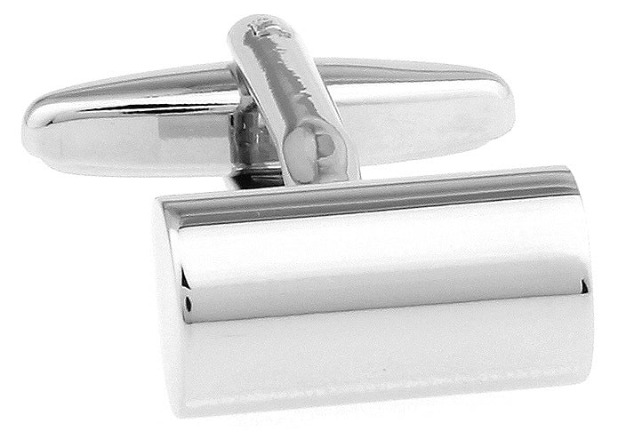 Button Glossy Laser Cylindrical Cufflink Wholesale