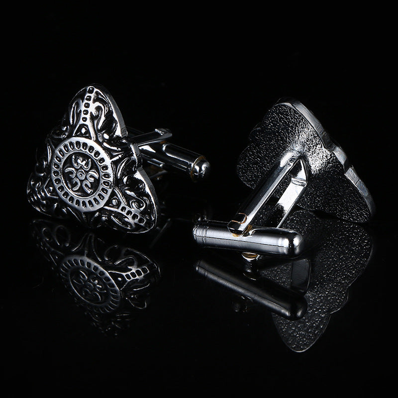 Palace Vintage French Decorative Pattern Men's French Cuff Nails